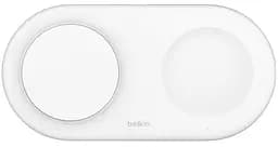 Зарядное устройство для беспроводной связи 2в1 15Вт Pad Qi2 белый Belkin teh0018793
