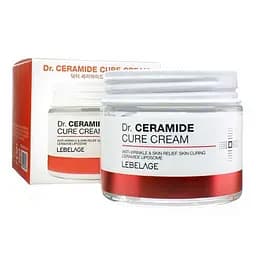 Крем LEBELAGE для лица Dr. Ceramide Cure восстановительный против морщин 70 мл