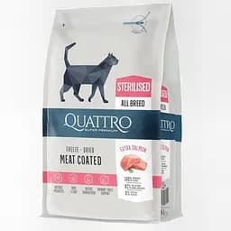 Корм Quattro Cat Sterilized Salmon для стерилізованих котів з лососем 7 кг