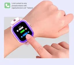 Чорний дитячий смарт годинник для хлопчика Lemfo F80 з GPS, 4G, відеозв’язком, SOS та прослуховуванням До 2 днів роботи - мініатюра 13