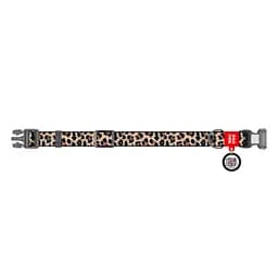 Нашийник для собак Waudog Nylon Леопард з QR паспортом S 25-35x1.5 см - мініатюра 2