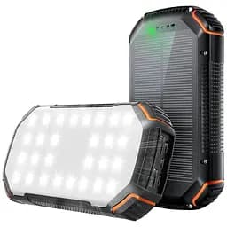 Портативний зарядний пристрій сонячний 46800 мАг з великою ємністю швидка зарядка 22,5 Вт та PD 20 Вт