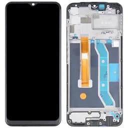Дисплей Realme C12 чорний, з рамкою