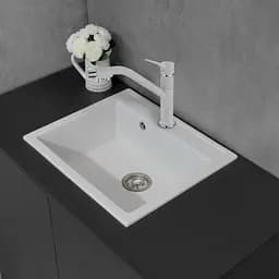 Кухонна мийка Fancy Marble Oregon білий 108060001 - мініатюра 3