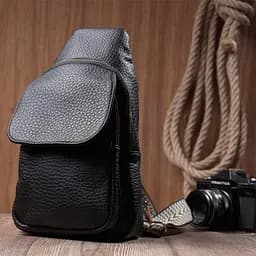 Жіноча сумка Vintage з однією лямкою через плече з великозернистої екошкіри 17х29х9 см sum0026947 - мініатюра 10