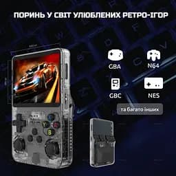 Портативна ігрова консоль Intex Data Frog R36S (ретро) Black - мініатюра 6