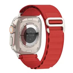 Ремінець для Apple Watch 49/46/45/44/42 (Series 1-3), червоний, Alpine Loop Alpina Band, тканинний поліестеровий ремінець для смарт-годин, дихаючий, для активного відпочинку та спорту, ArmorStandart (ARM81047) - мініатюра 5