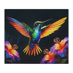 Картина за номерами WToys Колібрі світиться у темряві 40х50 см