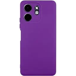 Чохол TPU Getman Liquid Silk Full Camera для Infinix Smart 9 4G / Hot 50i Фіолетовий / Purple