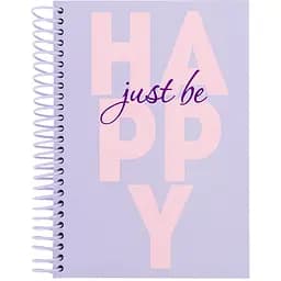 Блокнот А5 Axent Happy на спіралі тверда обкладинка 120 аркушів клітка (8464-2-A)