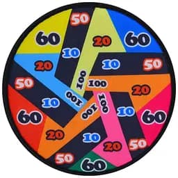 Дартс MR 1066: Липучая мишень для активных игр, разноцветный