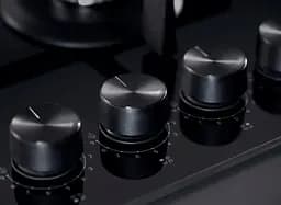 Whirlpool Варильна поверхня газова на склі, 60см, чугун, конфорка з підвійним рядом полум'я, чорний - мініатюра 4
