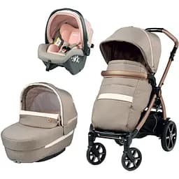 Коляска 3 в 1 Peg-Perego Book Mon Amour SLK рожеве золото 