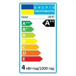 Світлодіодна лампа Feron Filament LB-61 4 Вт E27 2700K - мініатюра 2