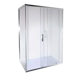 Душевая кабина Bravo Nisa 120NТ 000022476, Универсальная, прозрачная, хром матовый