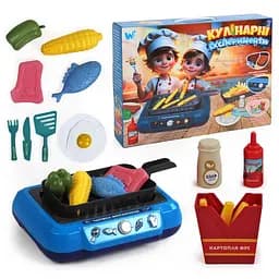 Ігровий набір WToys "Кулінарні експерименти" 13 аксесуарів, продукти змінюють колір, підсвічування, звукові ефекти 41446