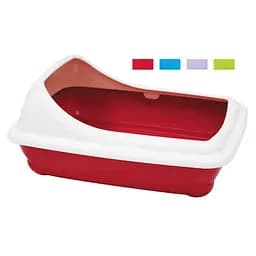 Туалет для кошек с высокой рамкой 46 x 35 x 20 см Croci BIRBA красный синий розовый зеленый