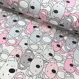 Дитяча постільна білизна в ліжечко KOALAS CS3, сірий (KoalasRoseGreyDots_DotsGreyRose_140) - мініатюра 8