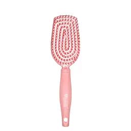 Щітка для волосся масажна продувна Salon Professional з нейлоновою щетиною 98291, Pink Рожева