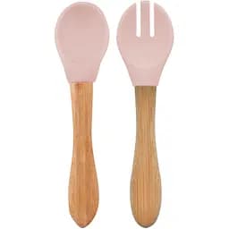 Ложка та виделка MinikOiOi Dig In силіконові, Pinky Pink (101060055)