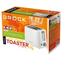 Тостер BROCK BT 1006 WH 700Вт 2 відділення мех. управління білий - мініатюра 2