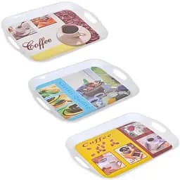 Піднос прямокутний з ручками 7016, 40*28*3 см