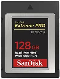 Карта памяти Sandisk Extreme PRO CFexpress Card Type B, 128GB, 1700MB/s Read, 1200MB/s Write (SDCFE-128G-GN4NN)