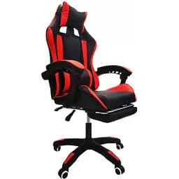 Комп'ютерне крісло Kontrast Viper Black-Red з функцією масажу