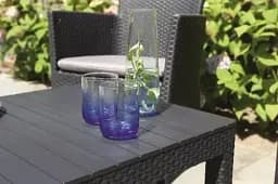 Стіл для саду Keter Lyon rattan table пластиковий сірий (8711245143446) - мініатюра 7