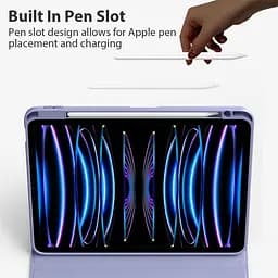 Чохол TPUCristal Pen holder 360 для Xiaomi Pad 7 / 7 Pro 11 2025 Фіолетовий - мініатюра 6
