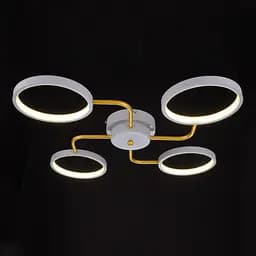 Люстра стельова Brille в хол LED 30W WW+NW+CW GY (BR-01 640C/4) - мініатюра 4