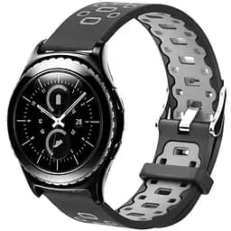 Спортивний ремінець Primo Perfor Classic для годинника Samsung Gear S2 Classic SM-R372/R735 Black Grey