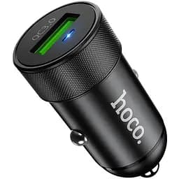 Автомобільний зарядний пристрій Hoco Z32A 1 USB QC 3.0 Black