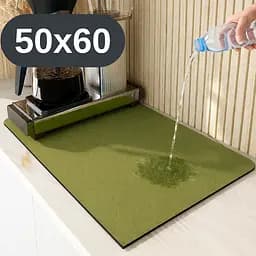 Антиковзаючий кухонний килимок 50×60 см — абсорбуючий для сушіння посуду та під кавоварку KT8001756