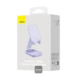 Підставка для гаджетів Baseus Seashell Series Folding Phone Stand (with Xiaomirror) B10551501511-00 Purple - мініатюра 9