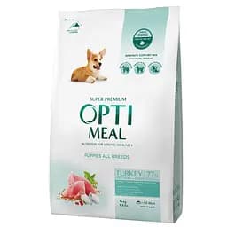 Сухий корм для цуценят Optimeal, індичка, 4 кг (B1760301)