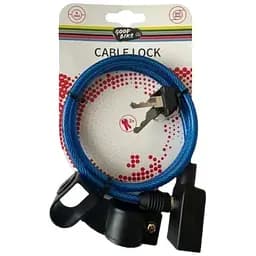 Велозамок Good Bike Super Long тросовий з кріпленням Ø6 x 900 мм синій (88757B-IS)