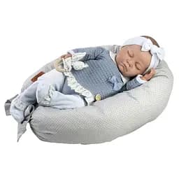 Кукла Munecas De Cuna Reborn синяя одежда 55 см (55602)