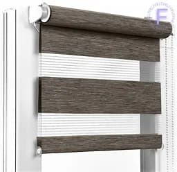 Ролети день ніч фактурні Ролети на вікна день ніч Жалюзі день ніч 3004 Графіт 820