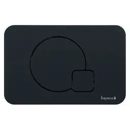 Кнопка змиву Imprese i7115PB чорний матовий soft-touch