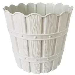 Горшок для цветов Violet House 1047 Bamboo White с дренажом 5 л (1047 BAMBOO WHITE 5л.)