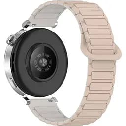 Ремінець DK CDK для Huawei Watch 2 Sport 20mm Silicone Shaped Magnetic Band (018822) (pink sand / grey) - мініатюра 2