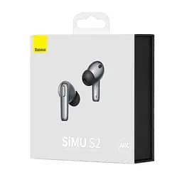 Навушники Baseus Bluetooth Simu Anc True Wireless Earphones S2 42/480mAh, 6/24Hours (NGS2-02) - мініатюра 2