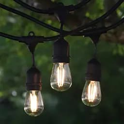 Вулична гірлянда з ретро лампами LED Edison 10шт, 220V, 10метров з перехідником - мініатюра 7