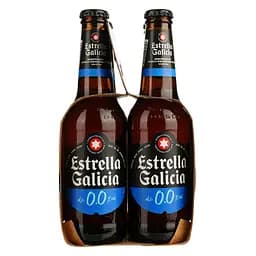 Набір упаковка пива Estrella Galicia безалкогольне світле 0% 1.32 л (0.33 л x 4 шт.) - мініатюра 5