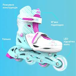 Ролики Neon Inline Skates Розмір 30-33 Бірюзовий - мініатюра 4
