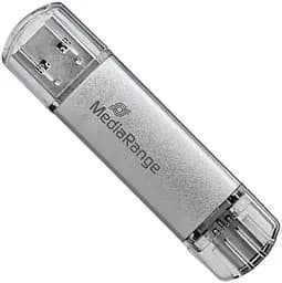 Флеш-накопичувач MediaRange USB 3.0 combo flash drive, with USB Type-C plug, 64GB (MR937)