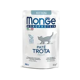 М'ясний паштет Monge Cat Monoprotein Kitten для кошенят з фореллю 85 гр