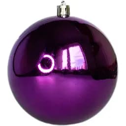 Ялинкова куля Devilon D10 см ліловий глянець пластик (250614)