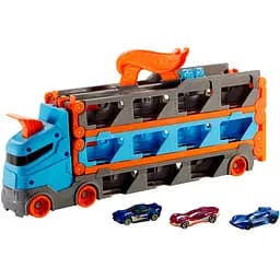 Уценка. Грузовик-транспортер Hot Wheels Супергонки (GVG37)